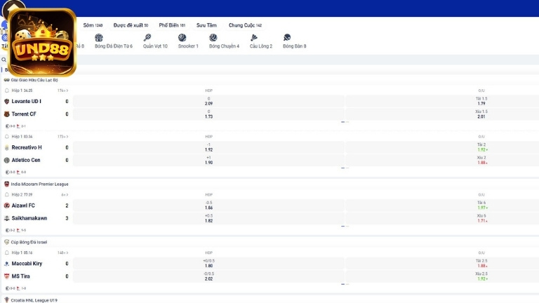 Bóng đá VND88 – Kèo đa dạng, tỷ lệ hấp dẫn