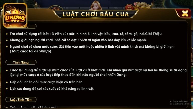 Chi tiết luật chơi Bầu Cua VND88 dễ hiểu cho Newbie
