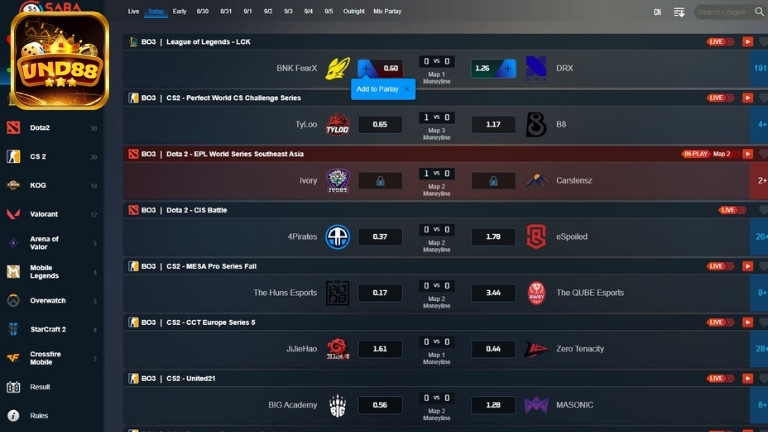 E-Sports – Cá cược game đỉnh, bắt nhịp xu hướng