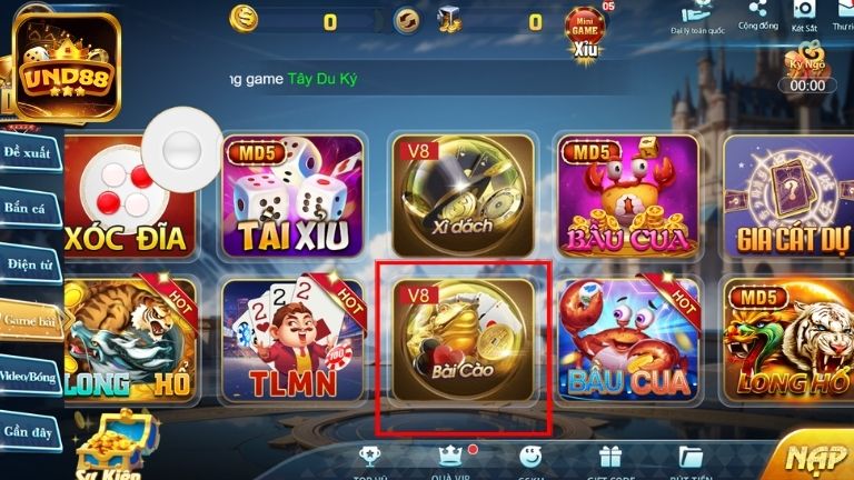 Giới thiệu đôi nét về Bài Cào VND88