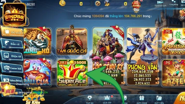 Giới thiệu đôi nét về Super Ace VND88