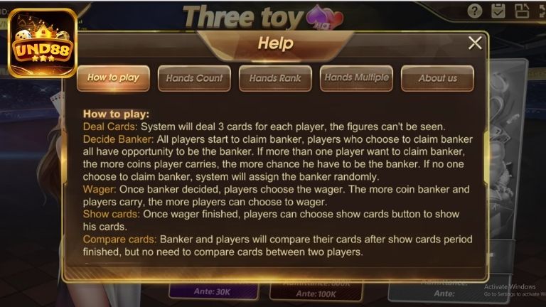 Hướng dẫn tân binh tham gia chơi Bài Cào VND88 chi tiết