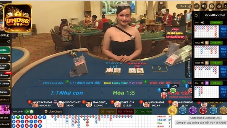 Quy trình tham gia chơi Live Casino tại cổng game VND88