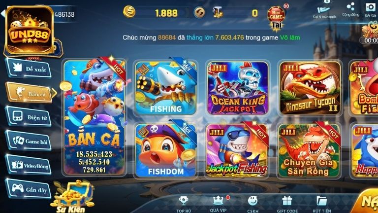 Sơ lược về bắn cá VND88