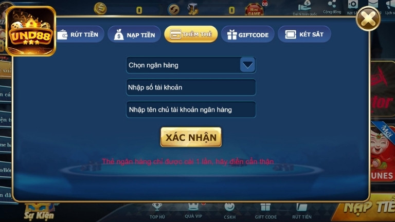 Thêm thẻ ngân hàng