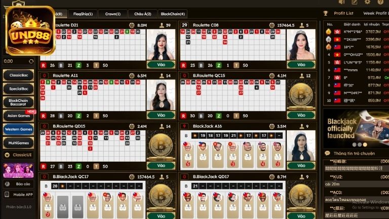 Tính năng độc đáo không thể bỏ qua tại Live Casino VND88