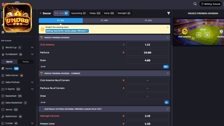 Ưu điểm khi cá cược Bóng Đá Trực Tuyến tại VND88